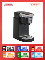 HiBREW Filter Coffee Machine Brewer for K-Cup capsule& Ground Coffee, tea maker hot water dispenser Single Serve Coffee Maker