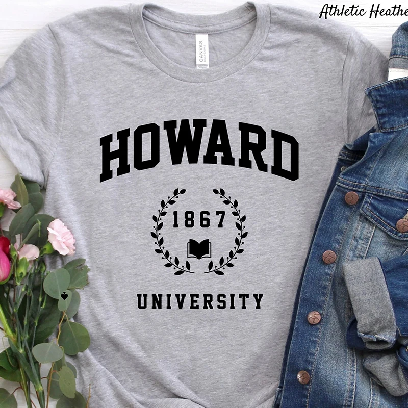 T-shirt en coton vintage pour femmes, vêtements gothiques, esthétique, école, université Howard, Washington DC