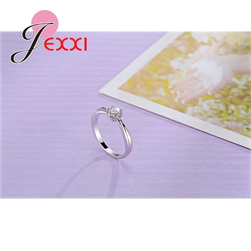 Genuine 925 Sterling Silver Jewelry Rings For Women Wedding Jewelry Bijoux Zirconia Vintage Accessories Engagement Hollow