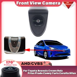 CCD AHD 1080P Vehicle Logo Front View Camera For Toyota Avensis Crown Reiz Prius Prado Camry Yaris Corolla Hilux 170° Wide Angle