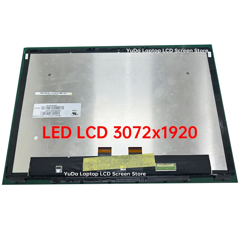 16 Inch Laptop LCD Touch Screen For HP Spectre x360 2-in-1 16-f Display Digitizer + With Frame Assembly Replacement