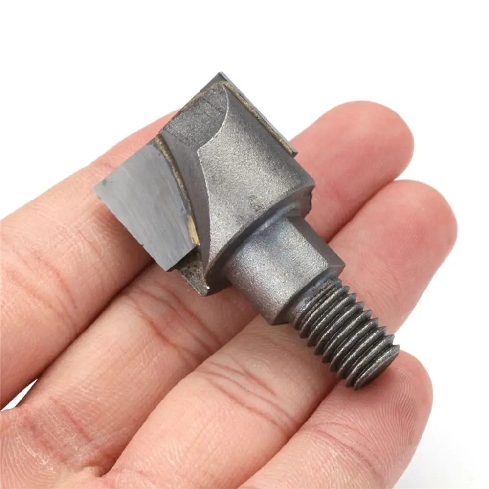 10mm Shank 16.5-30MM Screw Thread Wooden Door Lock Slotting Cutter CNC Bottom Cleaning Router Bit Woodworking Milling Tools