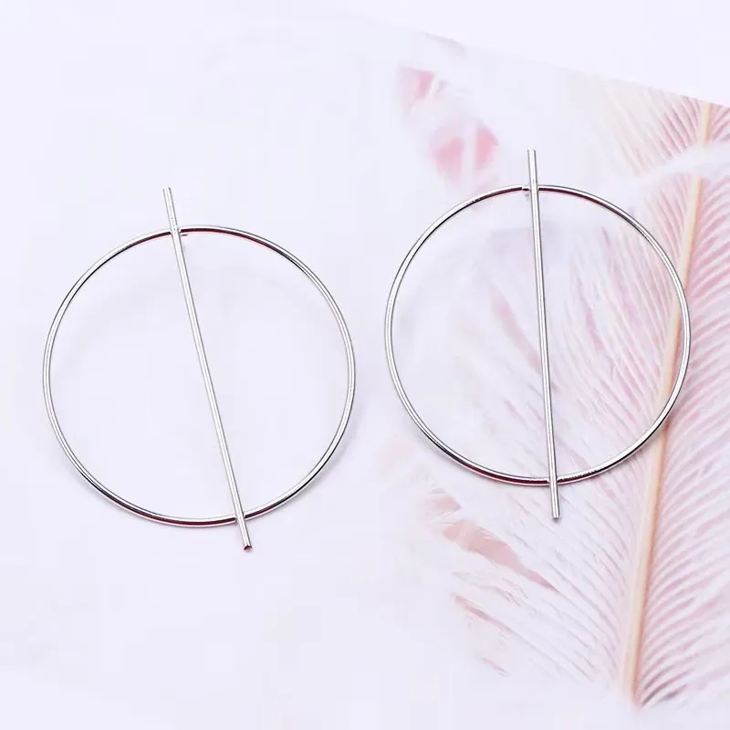 جديد مبالغ فيه الشرير إسقاط أقراط للنساء دائرة كبيرة شخصية أنثى الأذن مجوهرات الذهب اللون أقراط معدنية boucle