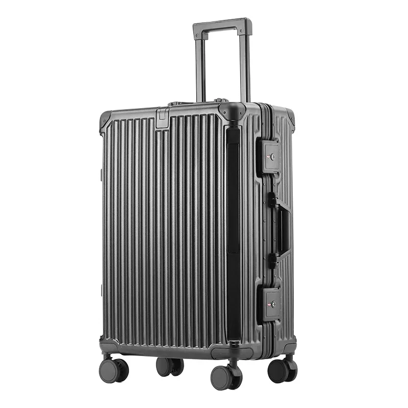 

Aluminum Alloy Frame Suitcase Portable Carry-On Suitcase Multi-Function Hook Rear Cup Holder,Universal Wheel Trolley Case