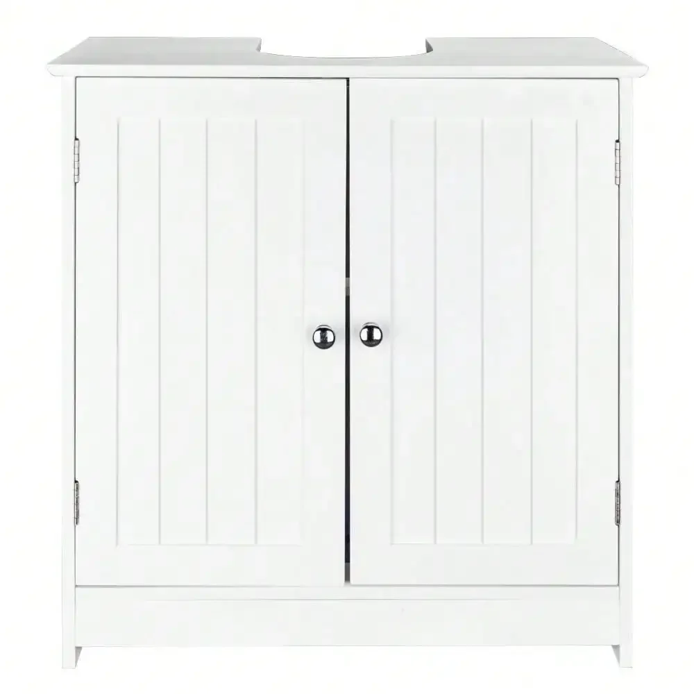 

White Bathroom Vanity Cabinet Modern Bath Sink Cabinet Organizer 24inch New