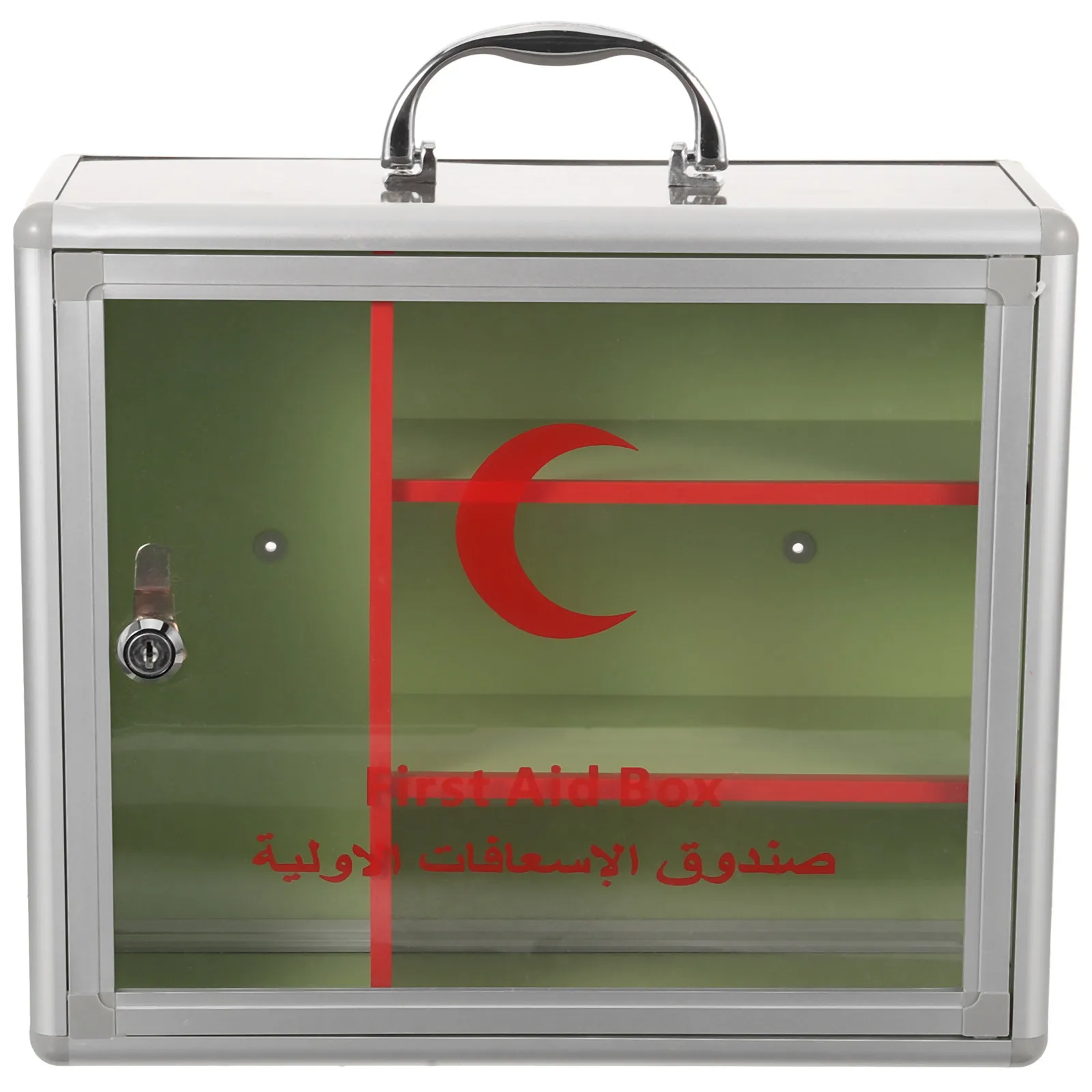 صندوق قفل الأدوية المثبت على الحائط، تخزين آمن للأدوية الآمنة، صندوق مساعد كبير في المنازل والمناطق العامة #4