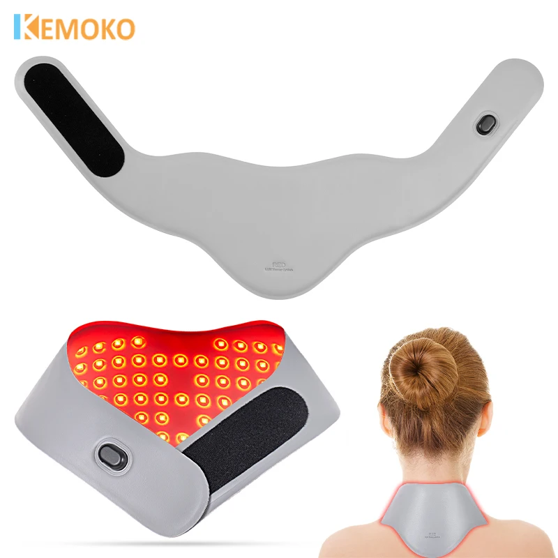 جهاز تجميل للعناية بالرقبة من KEMOKO 850 نانومتر علاج بالضوء بالأشعة تحت الحمراء القريبة تدليك الرقبة لآلام الرقبة والكتف وتخفيف التعب وتخفيف الآلام