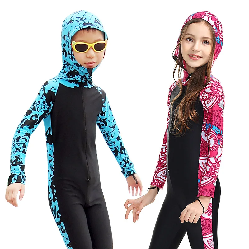 

Sunscreen children's swimsuits children's diving suits boys and girls' sunscreen suits jellyfish suits