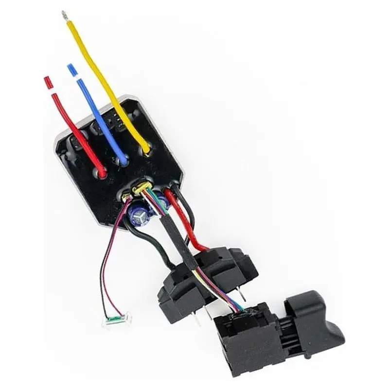 AT19-For Dayi 2106 Compatible Brushless Angle Grinder Control Board With Switch Lights Polishing Grinding Tool Accessories 1Pc