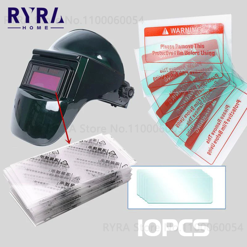 

10PCS PC Lens Protective Plastic Plate Cover Of The Auto Solar Darkening Welding Helmet Soldering Filter Welding Mask Screens