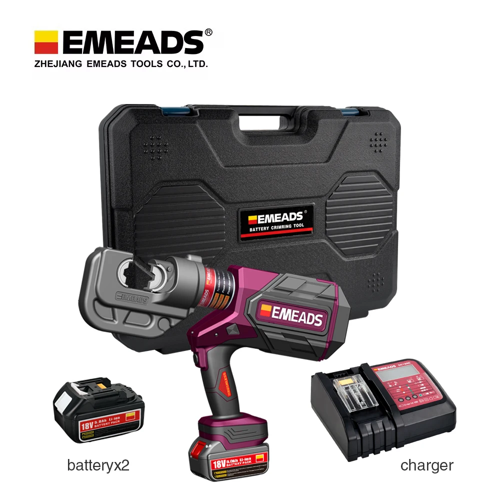 EMEADS EP-400 Battery Powered Hydraulic Cable Crimping Tools With Plastic Box Packaging