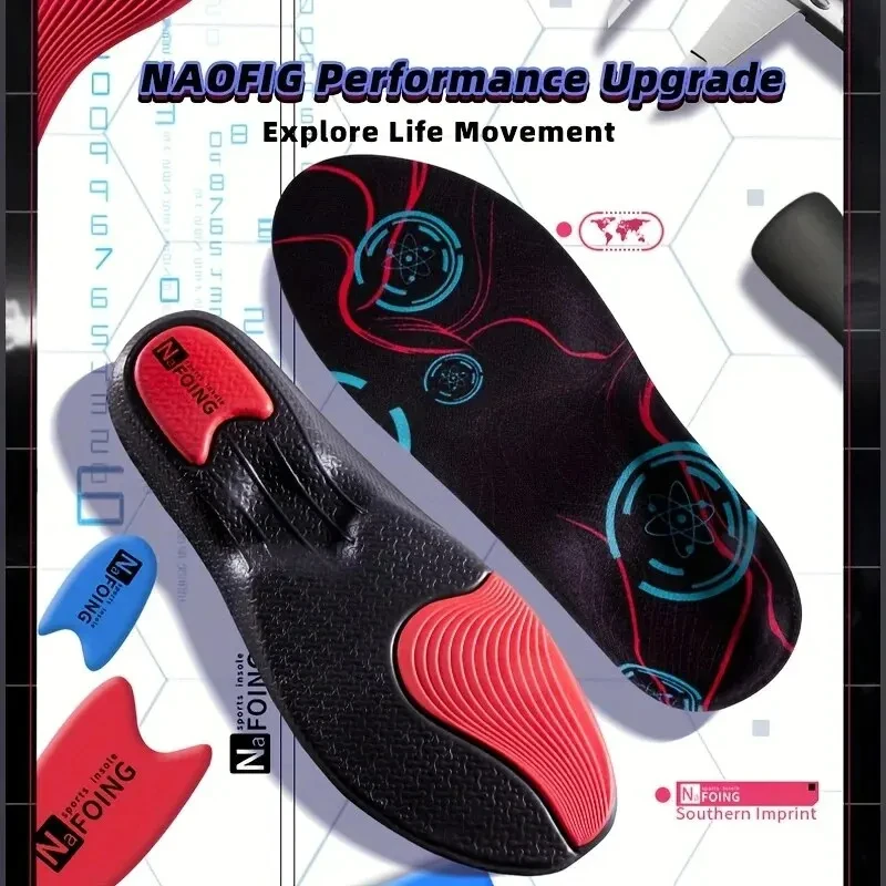1 Pair Premium EVA Orthopedic Insole For Feet Gel Shock Absorption Deodorization Breathable Sole Pad Sport Arch Support Feet Car image 5