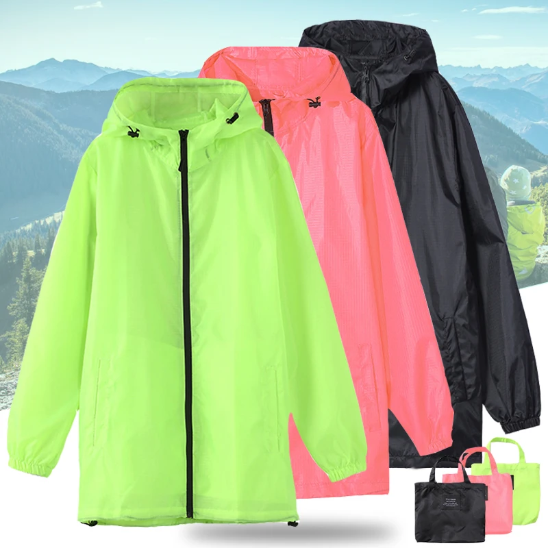 

Waterproof Camping Hiking Windbreaker Sports Rain coat Women Men Outdoor Climbing Cycling Jogging Adult Trekking Running Jacket