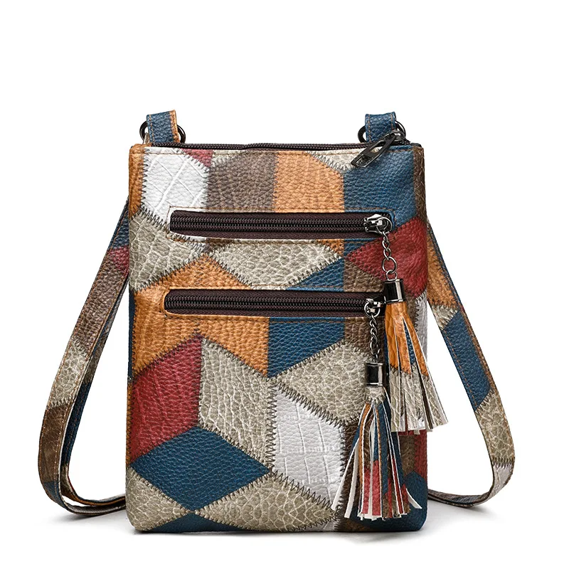 Bolsa de ombro de couro vintage para mulheres Bolsa de grande capacidade Bolsa de ombro inclinado, bolsa moda mãe