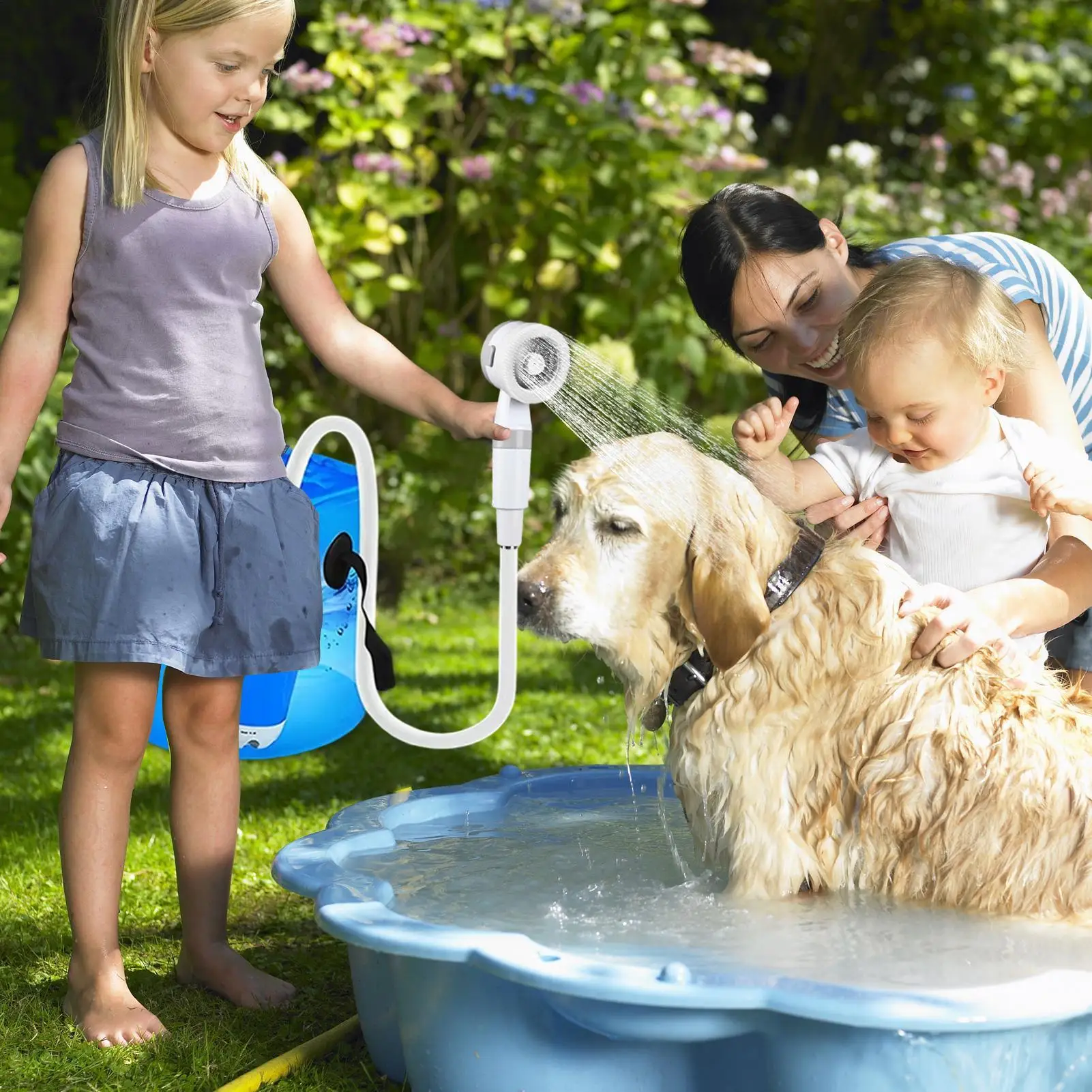 Camping Shower Pump 5000mah Rechargeable Electric Shower Pump Waterproof Washing Accessories Camp Water Sprayer For Outdoor