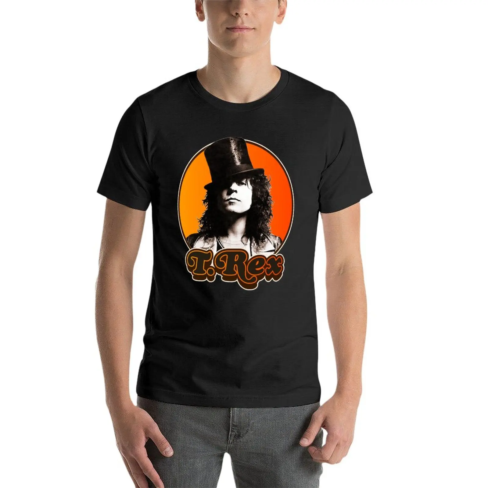 T-Shirt Manches Courtes Rétro pour Homme, Vêtements Esthétiques et Scopiques, T Rex, Marc Bolan, Tribute, Médicaments d'Été