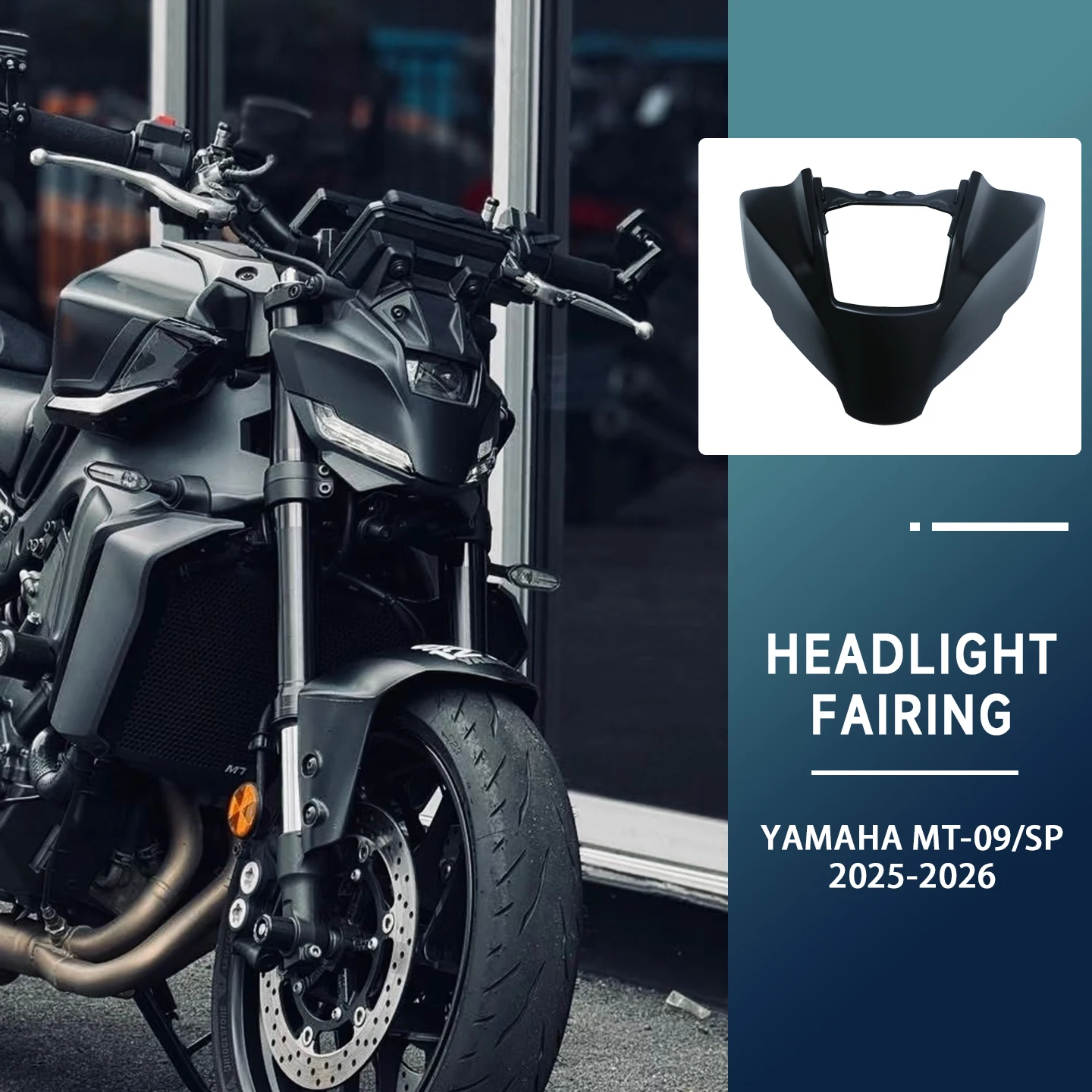 Motorcycle Headlight Fairing Front Head Cover Air Deflector Protector For Yamaha MT-09 MT09 SP 2024 2025 Accessories