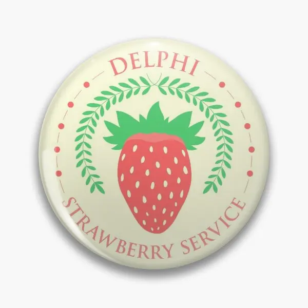 Lager halbes Blut Delphi Erdbeer Servic Soft Button Pin niedlichen Dekor Mode kreative Abzeichen Schmuck Kleidung Liebhaber Anstecknadel Hut