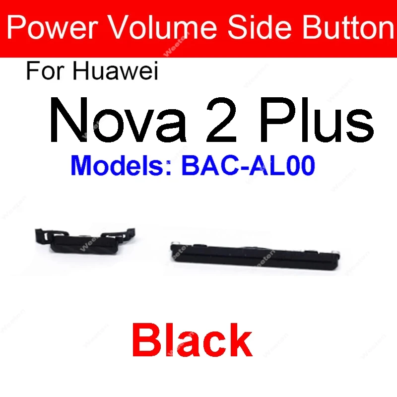 ON OFF Power Volume Buttons For Huawei Nova 2 2i 2s Lite Plus Power Volume Up Down Switch Side Keys Replacement Repair Parts