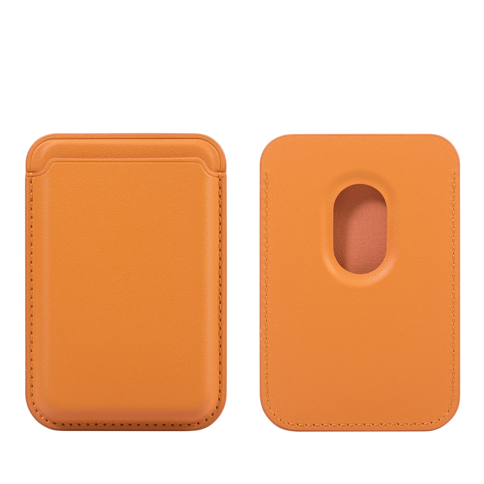 PU Leder Karte Tasche Geeignet Für Magsafe Magnetische Klebeband Magnetische Eisen Ring Telefon Fall Universal Karte Brieftasche – Detail 5