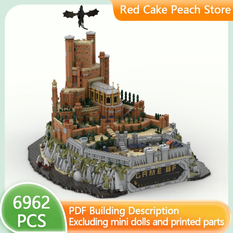 

Power Movie Street View Model MOC Building Bricks Medieval Castle Modular Technology Gifts Holiday Assemble Children Toys Suit