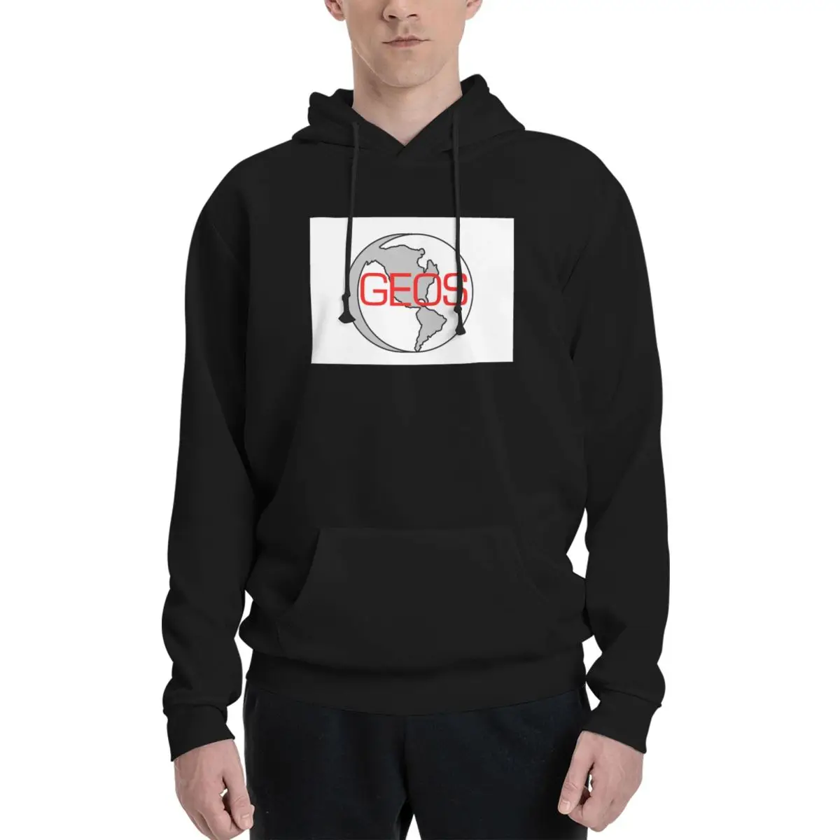 GEOS Earth Logo Commodore 64 OS Hoodie Hip Hop Pullover Autumn Winter Men Women Sweatshirt Long Sleeve Tops