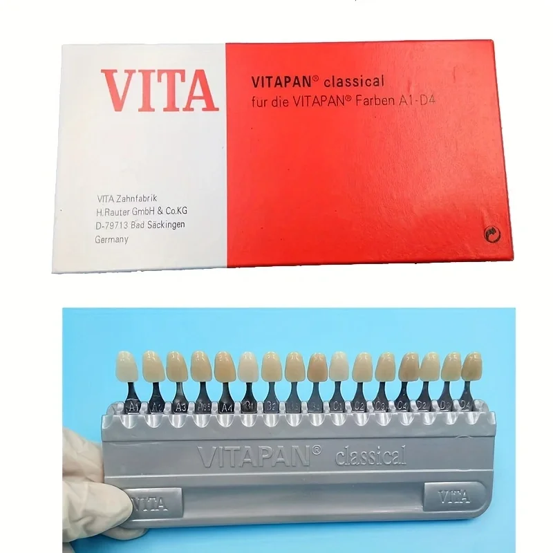Dental Equipment Teeth Whiting Porcelain VITA Pan Classical 16 Colors Guide Vita Tooth Model Colorimetric Plate Model