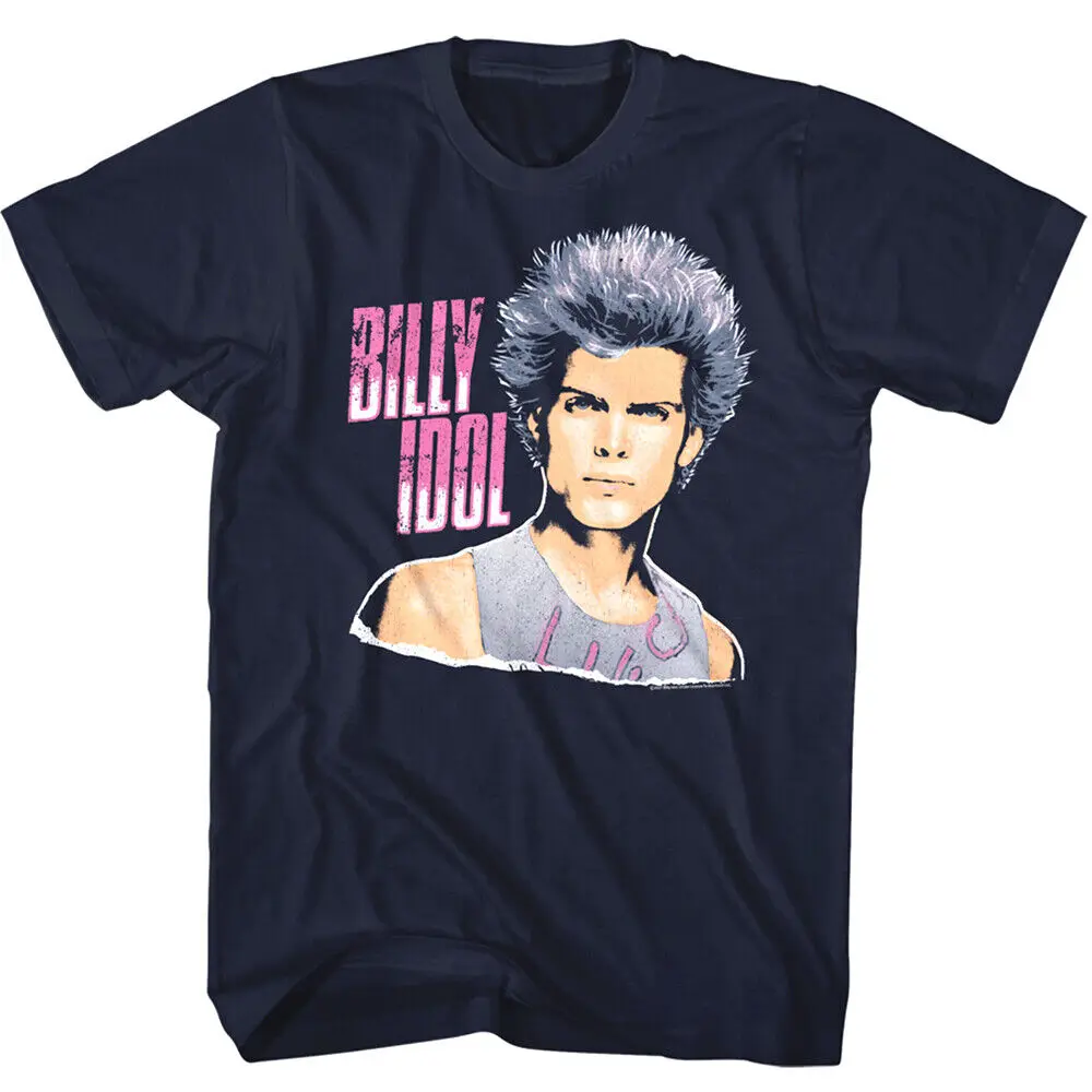 Billy Idol Punk Royalty Men's T Shirt Grunge Rock Artist Concert Tour Merch