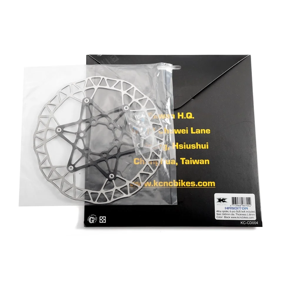 KCNC Kasditor Disc Brake Rotor Floating 160mm 180mm 203mm  MTB DH  SUS 420 Super light 95g Taiwan made black color rotor