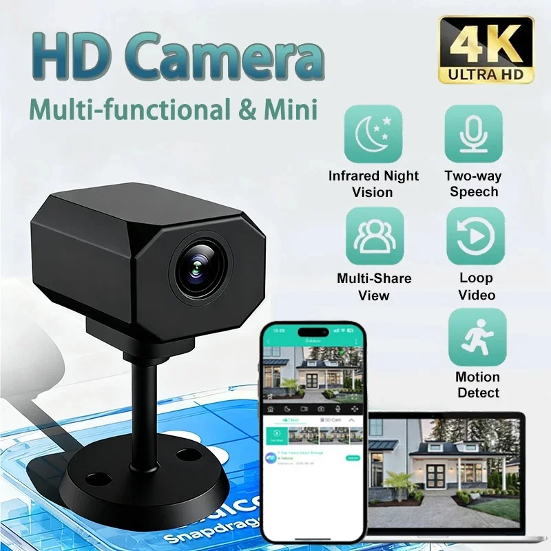 HD 1080P Mini Camera WiFi IP AP Remote Monitoring Lightweight Portable Camcorder Smart Home Surveillance Security Camera 2026