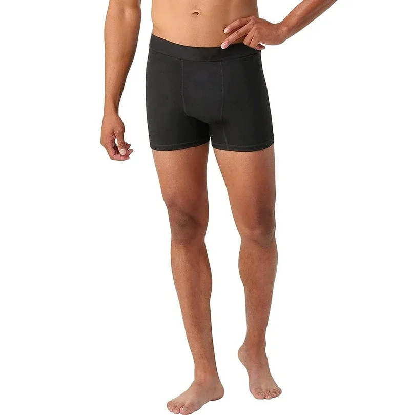 Bóxer de lana merina para hombre, ropa interior suave, transpirable, absorbe la humedad, 87%