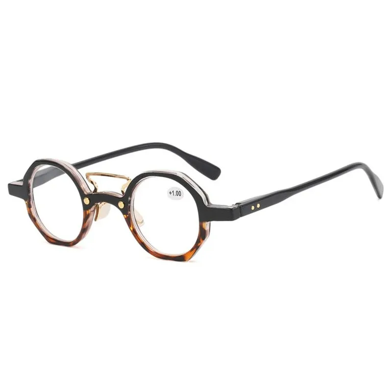 Blaulichtblockierende Lesebrille für Mann und Frau, Retro-Presbyopie-Brille mit rundem Rahmen zum Lesen, 1,0 1,5 2,0 2,5 3,0 3,5 – Detail 6