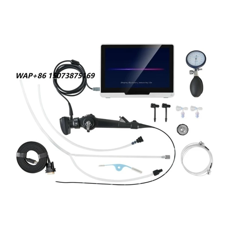 Veterinary endoscopes for large and small animals, reusable high definition integrated light source, portable veterinary endosco