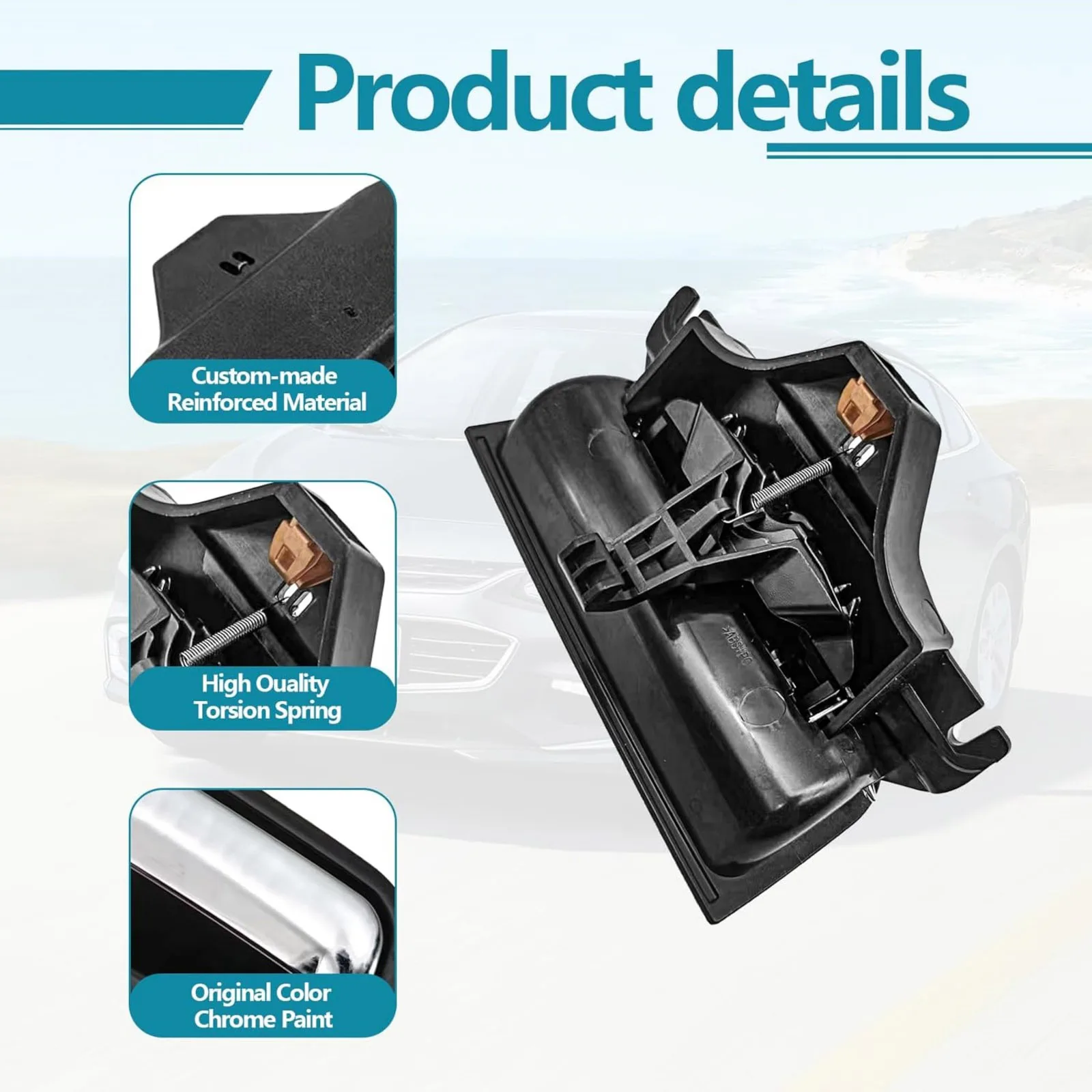 Center Console Armrest Latch Handle Plate 22861304 926-443 for Chevy Silverado 1500 Suburban Tahoe GMC Sierra Yukon 2014-2020