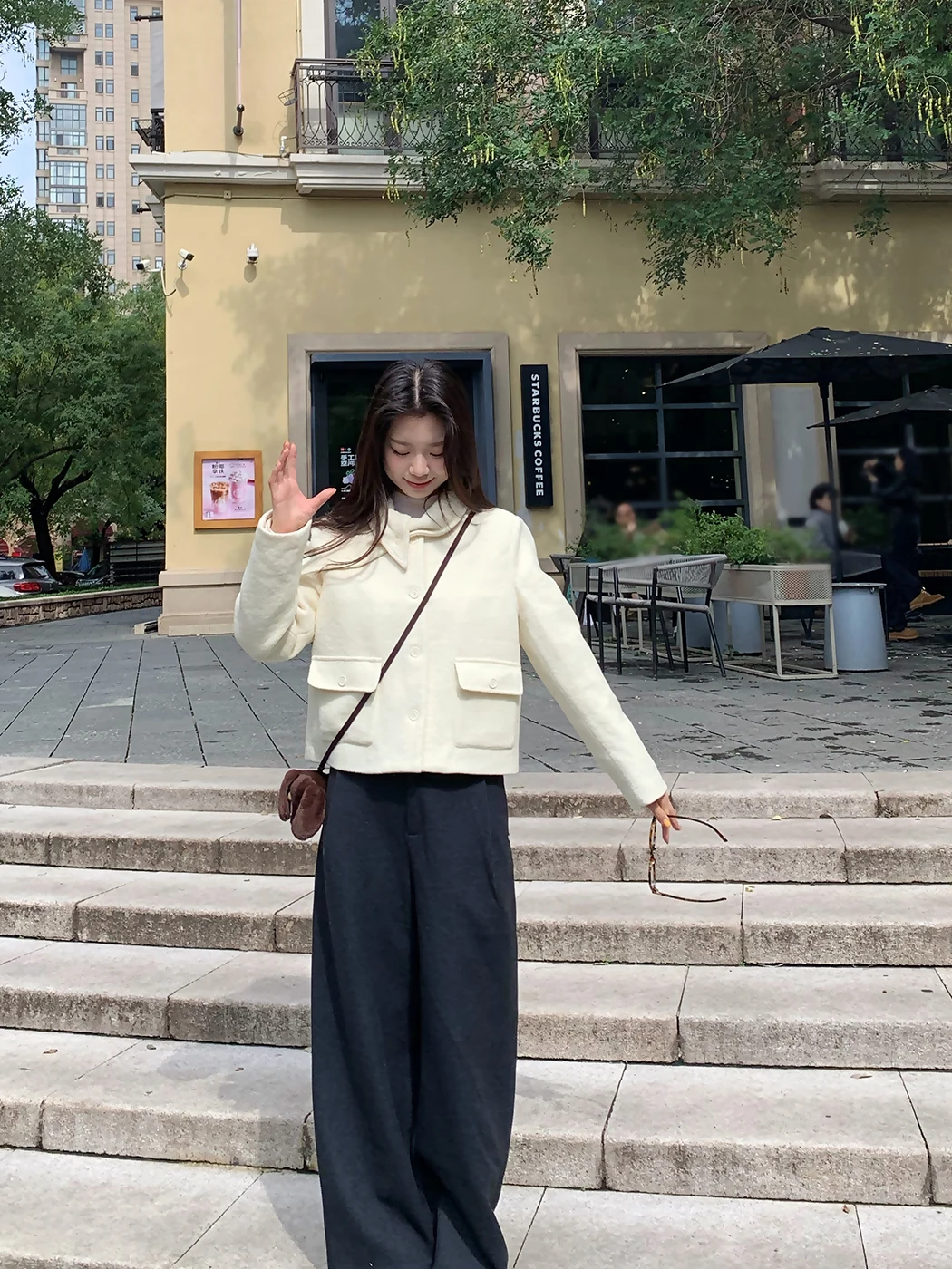 

Женское пуховое пальто Yaoii с утеплителем из полиэстера, роскошное, свободного кроя, с длинными рукавами, из смесовой ткани хлопка и шерсти