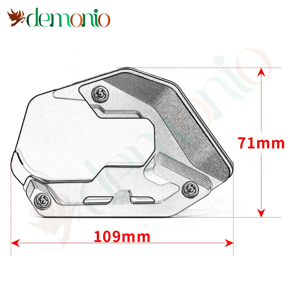 ل BMW R1200GS R 1200 GS ADV R1250GS R 1250GS مغامرة دراجة نارية مسنده الجانب القدم حامل تكبير التمديد