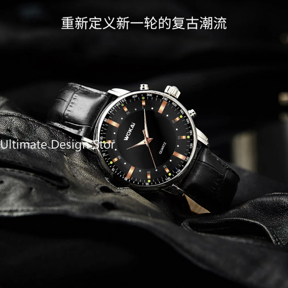 Luxury Brand Watch Men Quartz Watches Leather Strap Fashion Business Wristwatches Dropshipping Часы Мужские Reloj