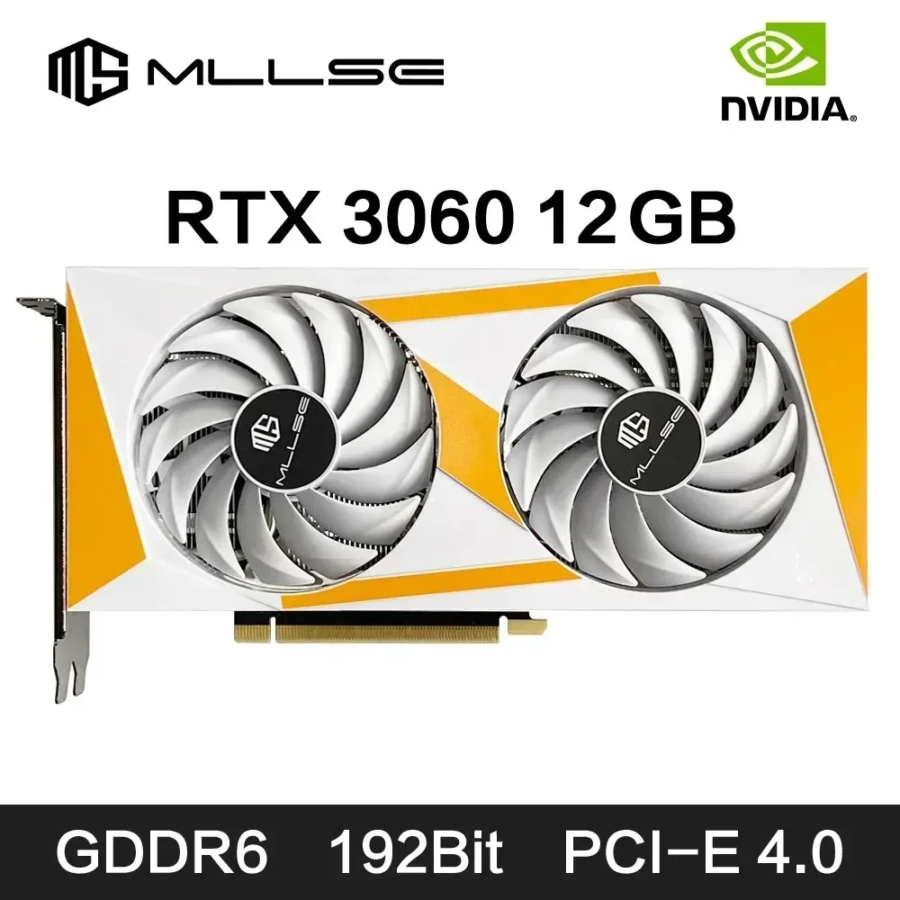 MLLSE RTX 3060 12GB Graphics Card GDDR6 192Bit PCI Express 4.0 ×16 8Pin NVIDIA GPU Rtx 3060 Gaming Video Card Placa De Video