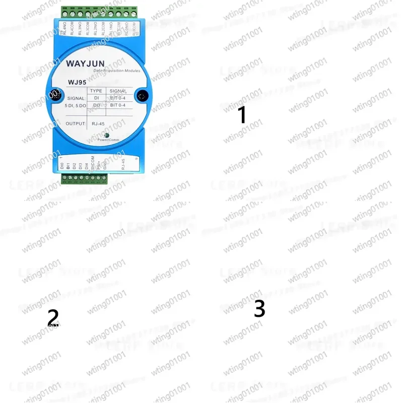 for WJ95 5 Channel Digital Output Ethernet Relay Module with Modbus TCP Protocol Remote IO Control via Network Port