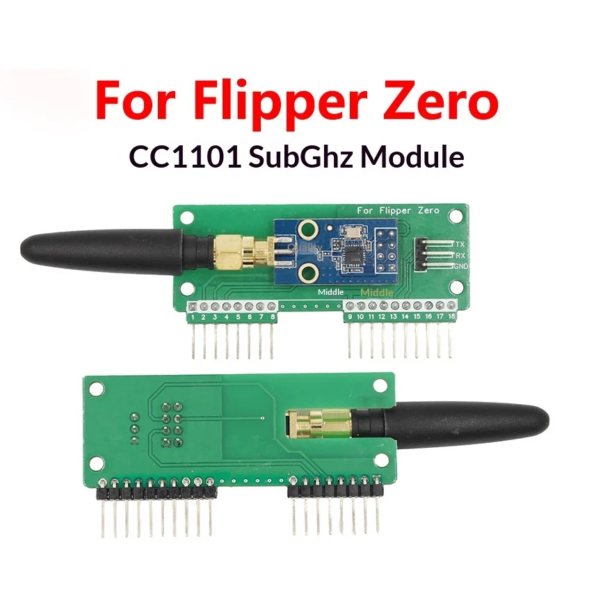Flipper Zero CC1101 Module SubGHz Module 433MHz Upgraded Green Board