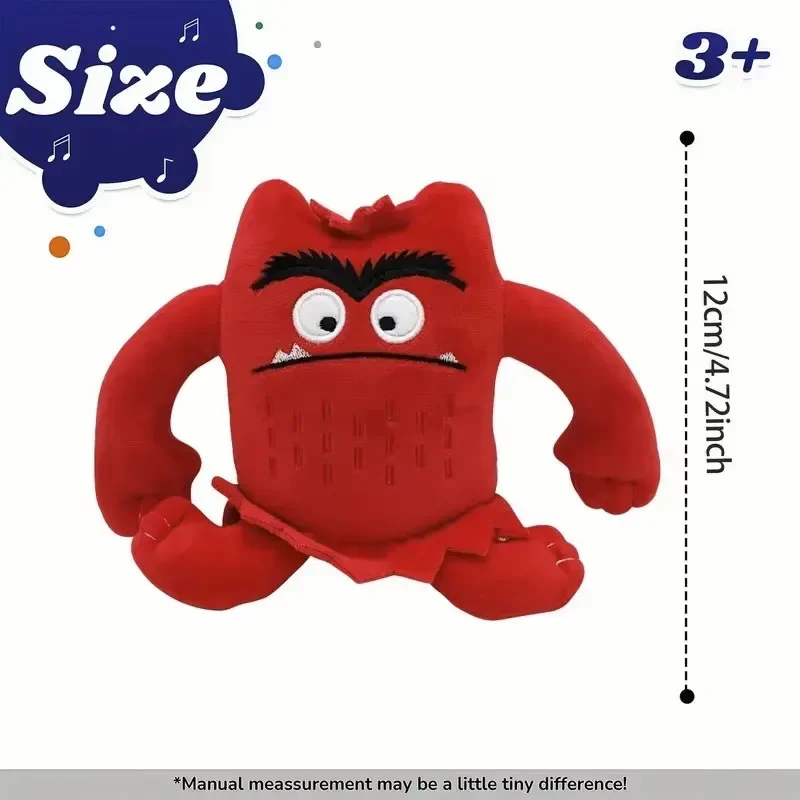 6pcs Monster Cute Six Color Plush Toys My Emotional Little Monster Cartoon Doll Colorful Emotion for kids Gifts