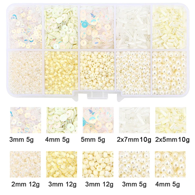 Tschechischer Charme Kristallglas Perlen Pailletten Box für Schmuck herstellung Kits DIY handgemachte Tasche Schuhe Kleidungs stücke Stickerei Nähset – Detail 10