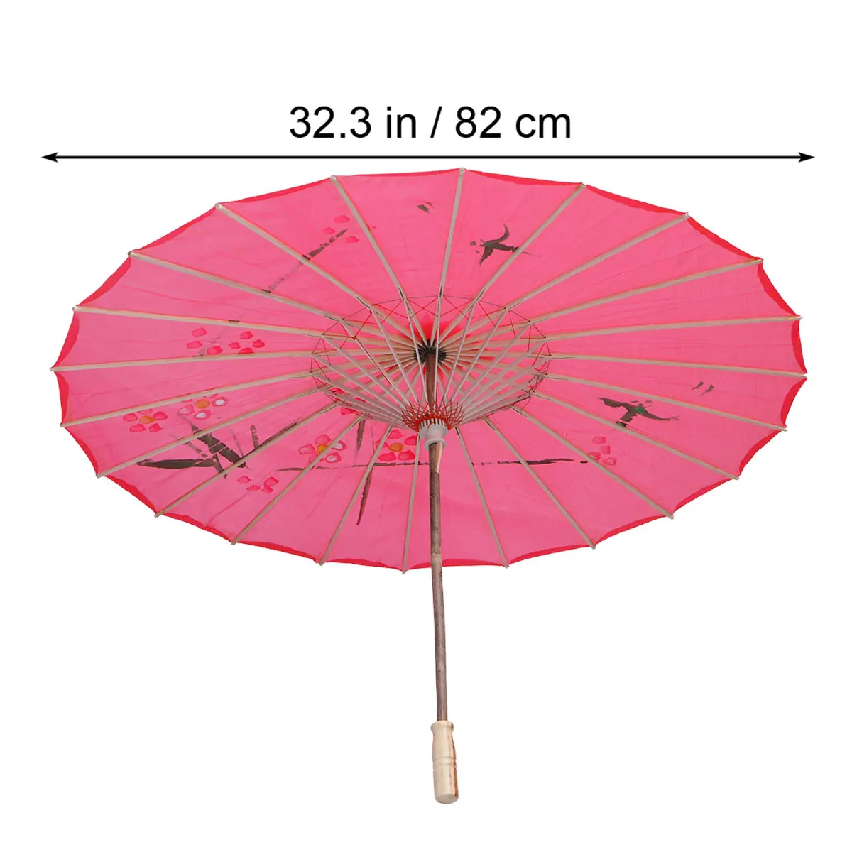 

Classical Flower Oilpaper Umbrella Decorative Oilpaper Women Performance Wedding Prop Chinese Craft Bamboo Handle