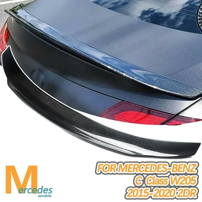 

MagicKit Carbon Painted PSM Trunk Spoiler Wing for 15-21 Mercedes C205 C Class 2DR AMG Coupe