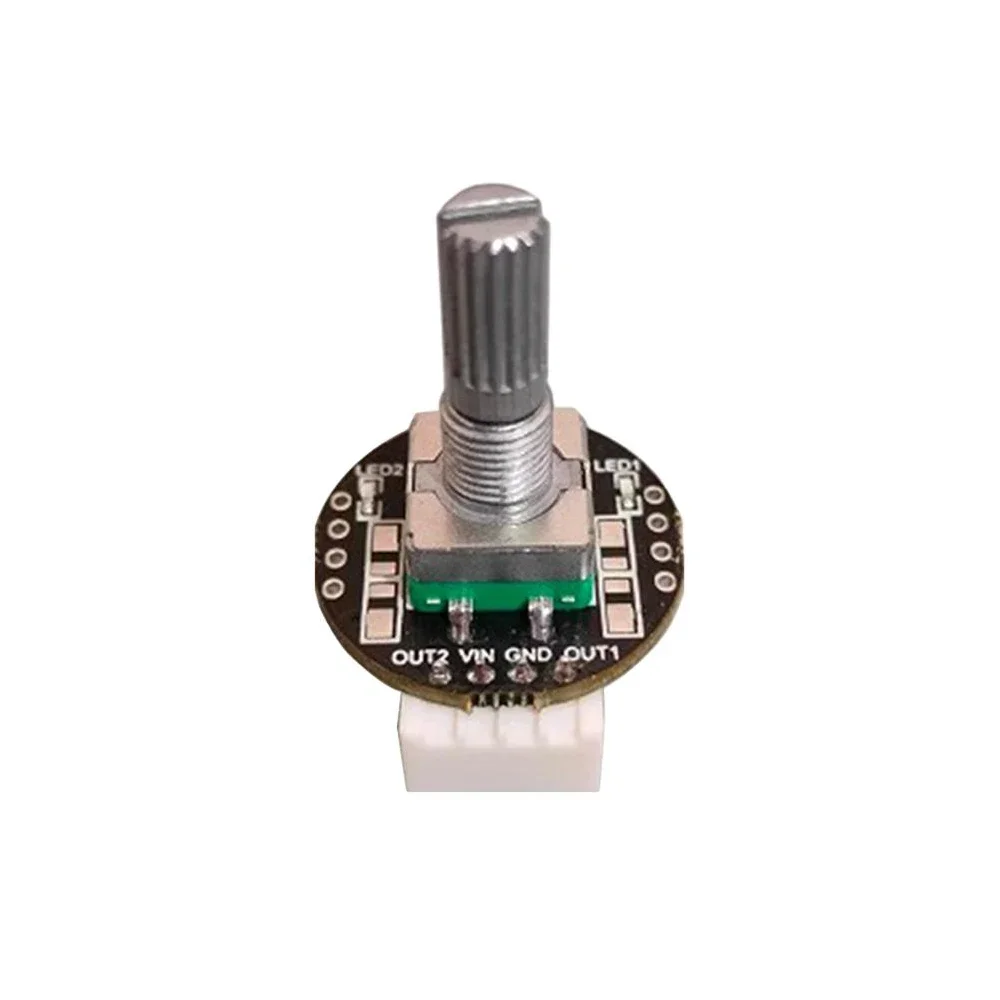 

DC 5-24V Dual PWM Duty Cycle Independent Output Digital Potentiometer Digital Encoder with Memory Function Increases Clockwise