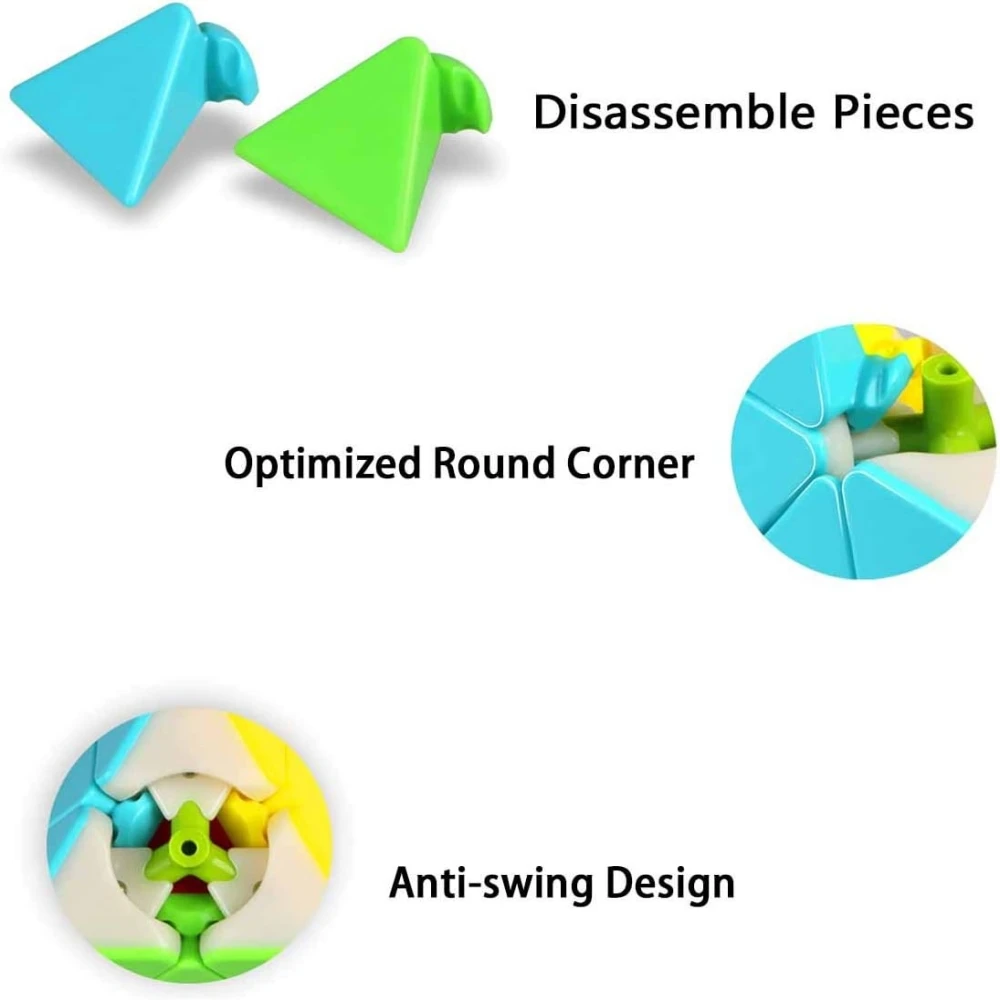 MoYu Cubing Classroom MeiLong 3x3 pirámide triángulo cubo mágico velocidad rompecabezas cubo juguete sin pegatinas