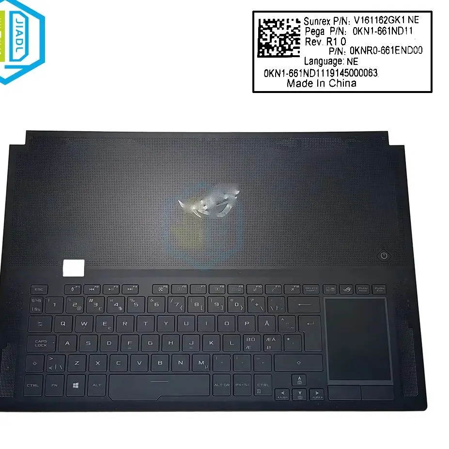 Original GX701 SP PO HU RGB Backlit Keyboard Palmrest For ASUS ROG Zephyrus GX701GW GX701GXR GX701LXS Keyboards 90NR02J1-R31ND