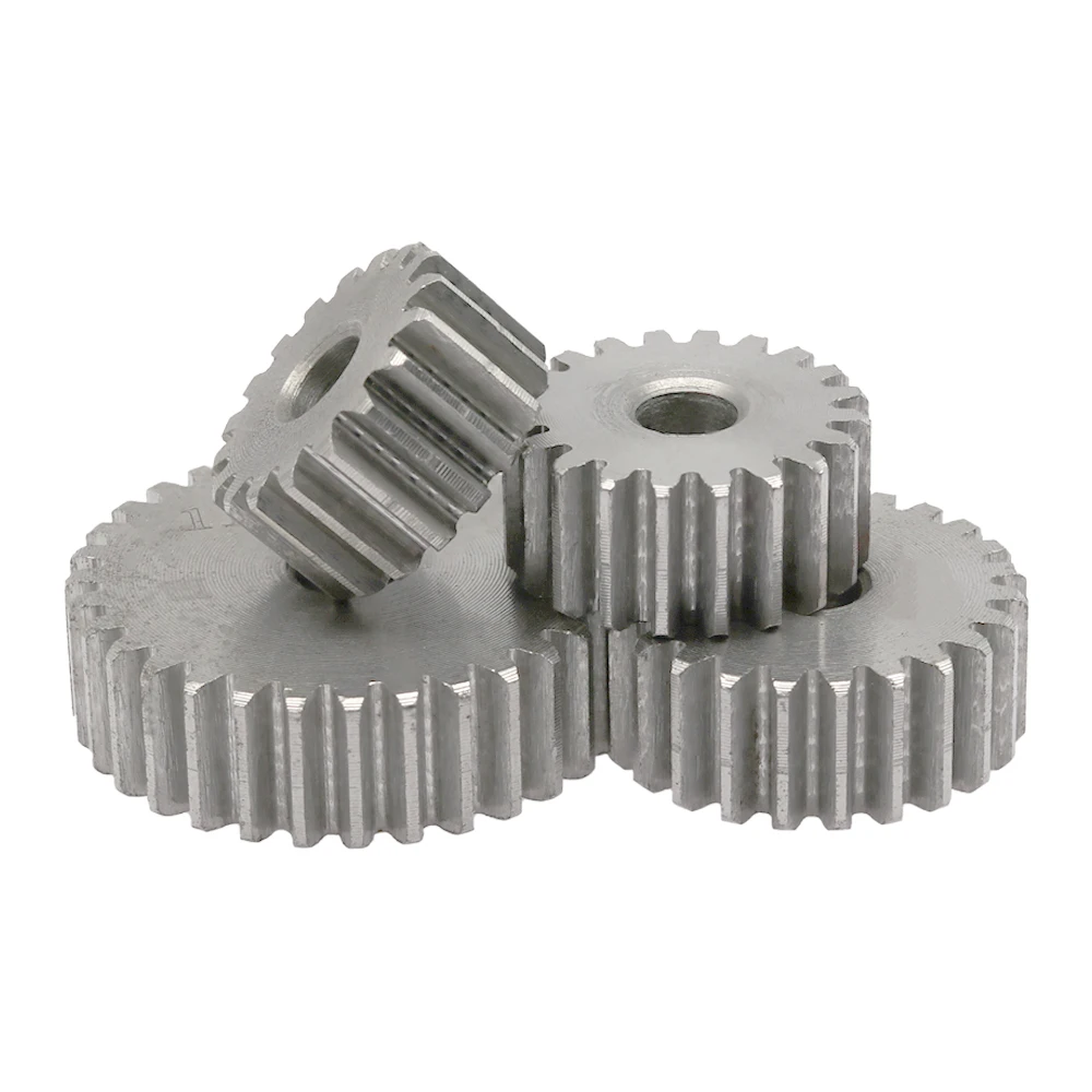 Engranaje recto-1PCS 1M 12T-28T Engranaje de transmisión de metal 45 #   Acero 1 Módulo12 13 14 15 16 17 18 19 20 25 30 Dientes