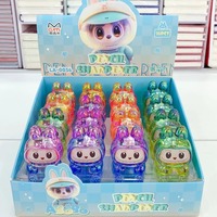 Labubu Pencil Sharpener Cartoon Pencil Sharpener Portable 3D Doll Shaped Pencil Sharpener for Students School Supplies