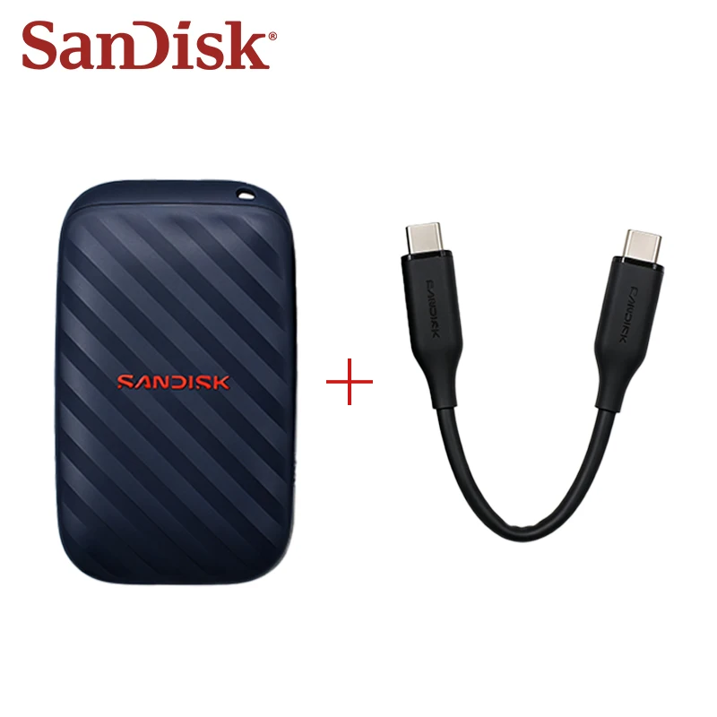 SanDisk New Arrive Portable SSD Solid State Drive ELE PRO USB 3.2 Type-C PSSD 1TB for Phone Tablet Laptop Max 600Mb/s Hard Disk